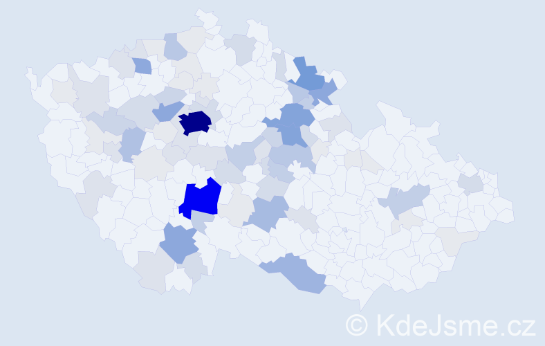 Příjmení: 'Drtina', počet výskytů 331 v celé ČR