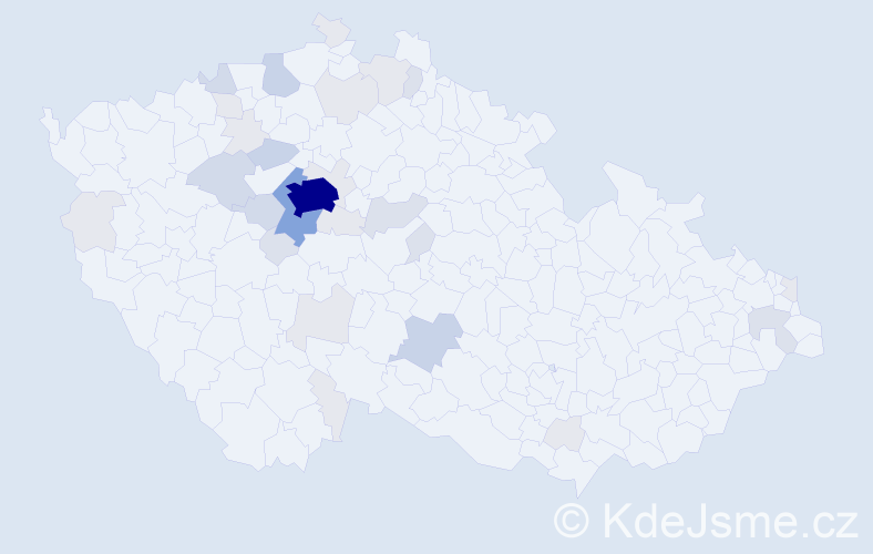 Příjmení: 'Ebr', počet výskytů 104 v celé ČR