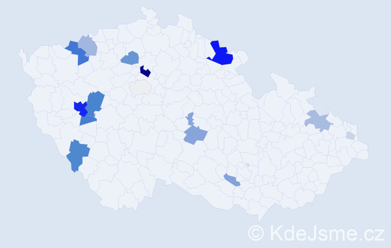 Příjmení: 'Weishäupl', počet výskytů 50 v celé ČR
