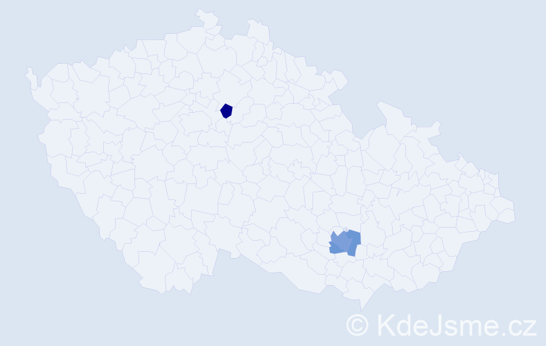 Příjmení: 'Knignitskyy', počet výskytů 5 v celé ČR