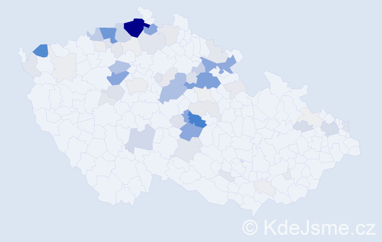 Příjmení: 'Dzurko', počet výskytů 354 v celé ČR