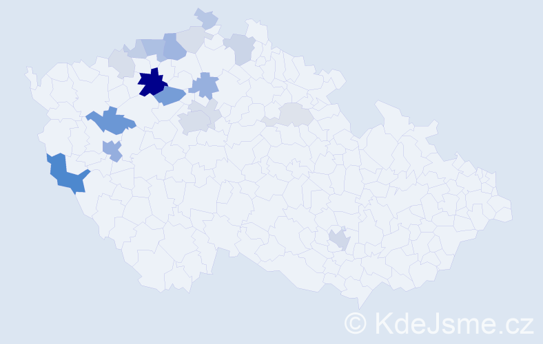 Příjmení: 'Pihrt', počet výskytů 57 v celé ČR