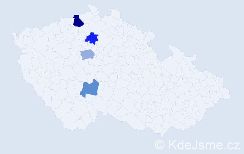 Příjmení: 'Lendvayová', počet výskytů 9 v celé ČR