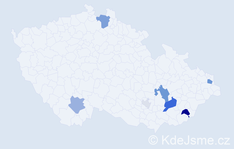 Příjmení: 'Rotschedl', počet výskytů 18 v celé ČR