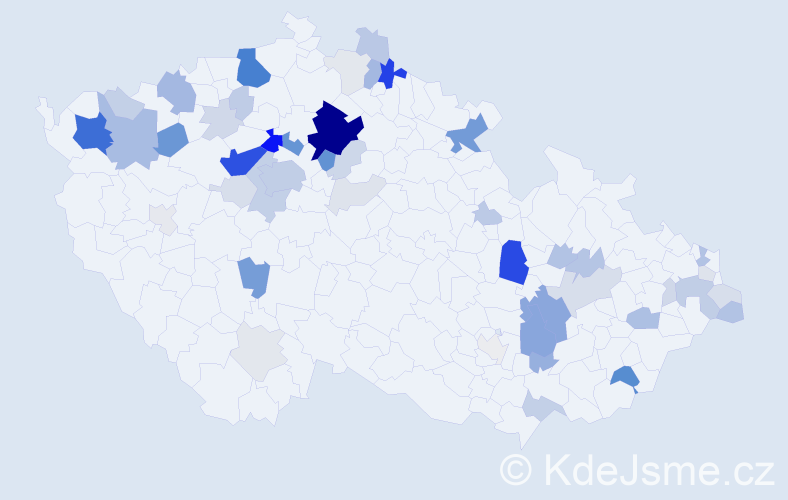 Příjmení: 'Fečo', počet výskytů 198 v celé ČR