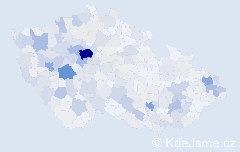 Příjmení: 'Karas', počet výskytů 1560 v celé ČR