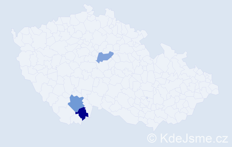 Příjmení: 'Žuczkowski', počet výskytů 4 v celé ČR