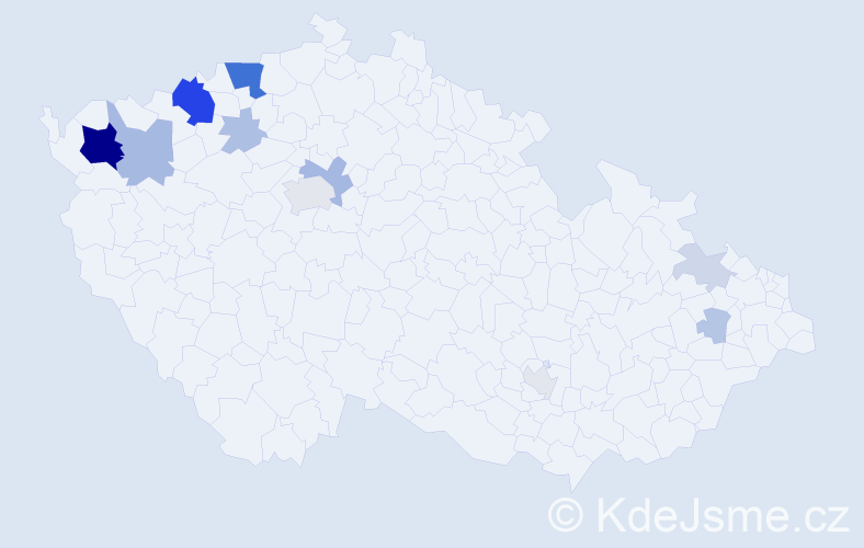 Příjmení: 'Eichhorn', počet výskytů 39 v celé ČR