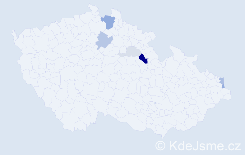 Příjmení: 'Adamčiak', počet výskytů 15 v celé ČR