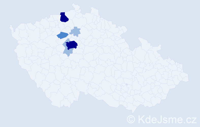 Příjmení: 'Pytková', počet výskytů 12 v celé ČR