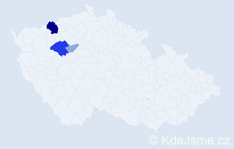 Příjmení: 'Cukrieglová', počet výskytů 7 v celé ČR