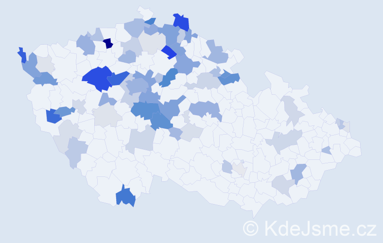 Příjmení: 'Fejtek', počet výskytů 250 v celé ČR