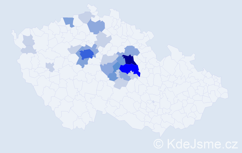 Příjmení: 'Tyllerová', počet výskytů 66 v celé ČR
