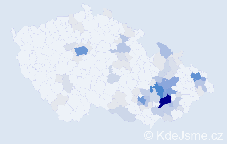 Příjmení: 'Motalová', počet výskytů 243 v celé ČR