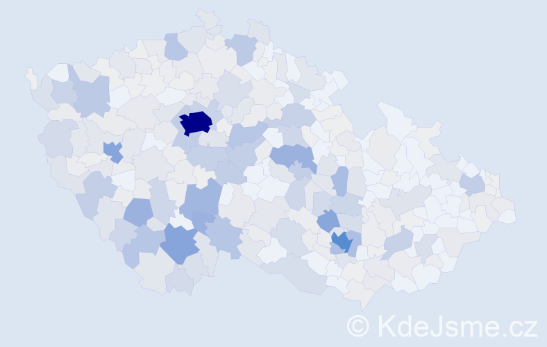 Příjmení: 'Vojtová', počet výskytů 1605 v celé ČR