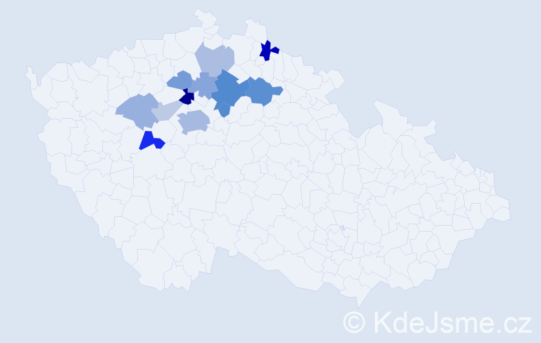 Příjmení: 'Štylerová', počet výskytů 29 v celé ČR