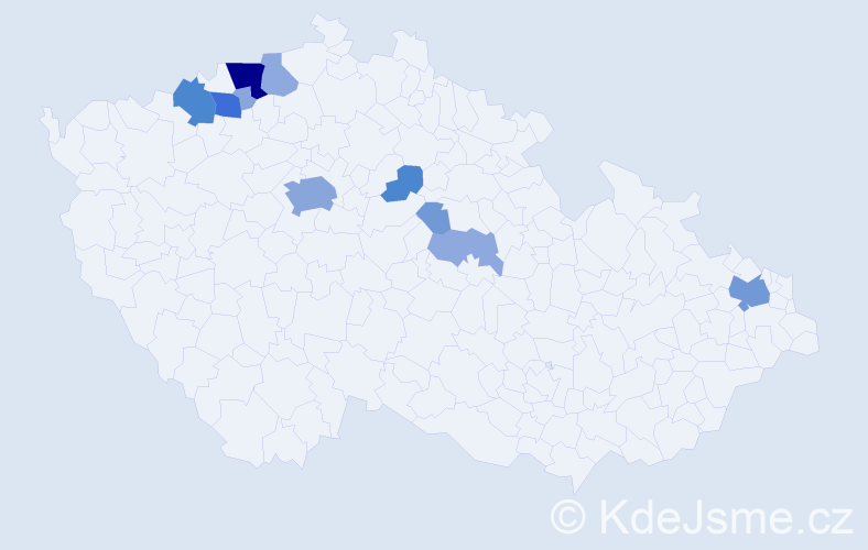Příjmení: 'Majerčinová', počet výskytů 34 v celé ČR
