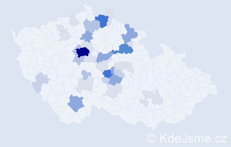Příjmení: 'Dušátko', počet výskytů 118 v celé ČR