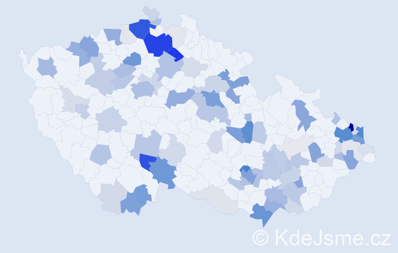Příjmení: 'Pollák', počet výskytů 328 v celé ČR