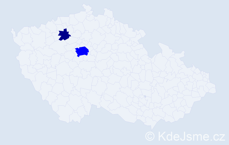 Příjmení: 'Kintnerová', počet výskytů 5 v celé ČR