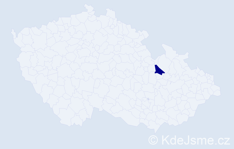 Příjmení: 'Velzlová', počet výskytů 1 v celé ČR