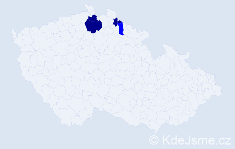 Příjmení: 'Knechtel', počet výskytů 7 v celé ČR