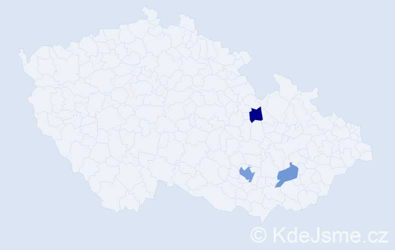 Příjmení: 'Piotrowicz', počet výskytů 5 v celé ČR