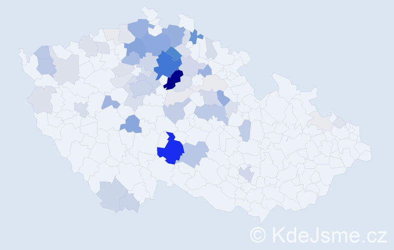 Příjmení: 'Pulda', počet výskytů 247 v celé ČR