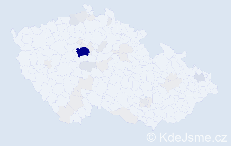Příjmení: 'Zhao', počet výskytů 115 v celé ČR