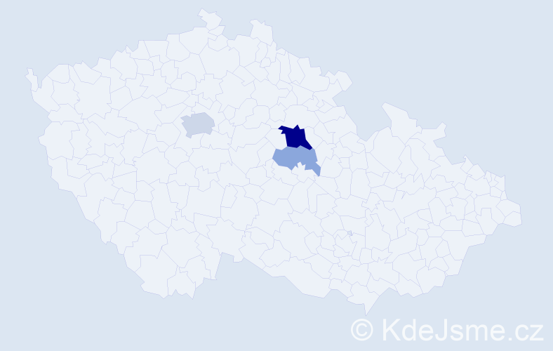 Příjmení: 'Mzyková', počet výskytů 10 v celé ČR