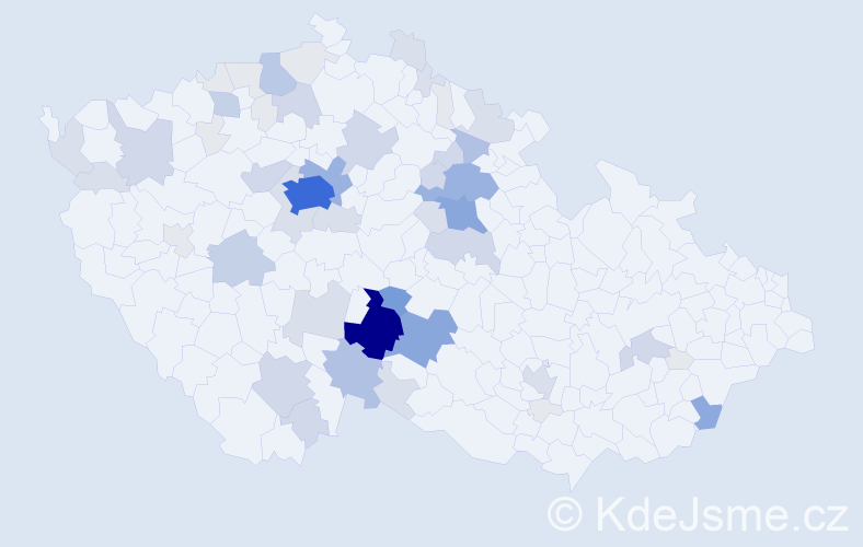 Příjmení: 'Bartoška', počet výskytů 217 v celé ČR
