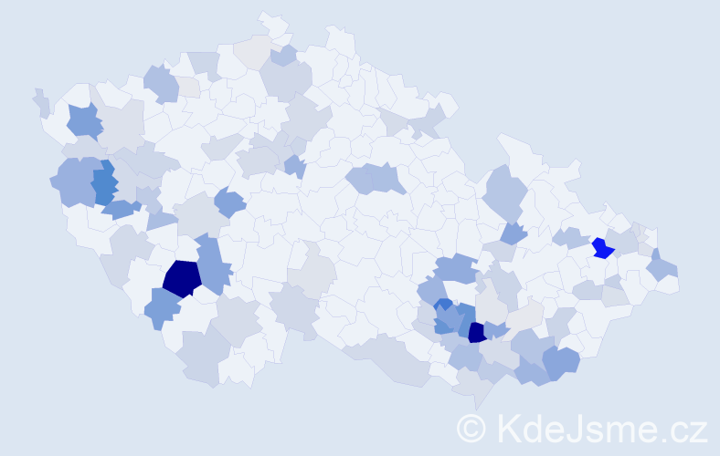 Příjmení: 'Hradská', počet výskytů 334 v celé ČR