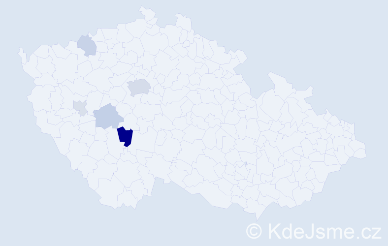 Příjmení: 'Podliska', počet výskytů 12 v celé ČR