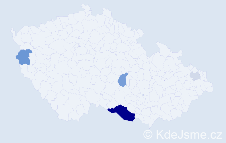 Příjmení: 'Buczyková', počet výskytů 9 v celé ČR