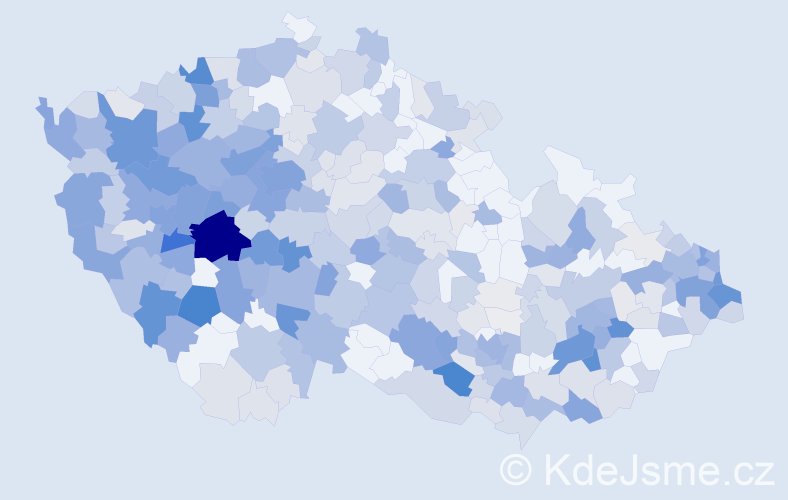 Příjmení: 'Karas', počet výskytů 1555 v celé ČR