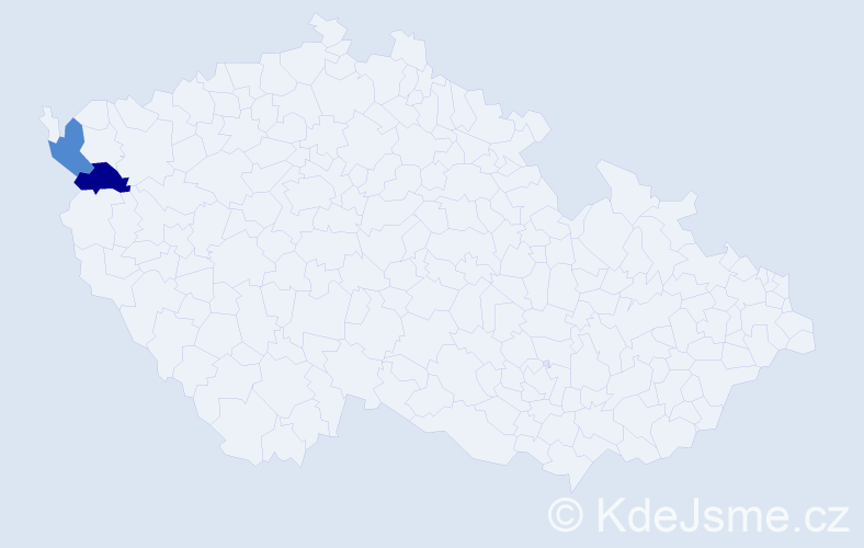 Příjmení: 'Todovič', počet výskytů 2 v celé ČR
