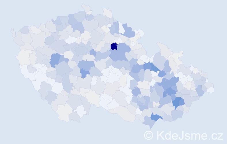 Příjmení: 'Drábek', počet výskytů 2039 v celé ČR