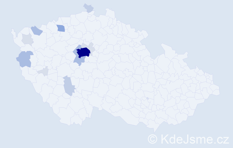 Příjmení: 'Rothe', počet výskytů 41 v celé ČR