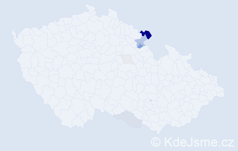 Příjmení: 'Cvikýř', počet výskytů 18 v celé ČR