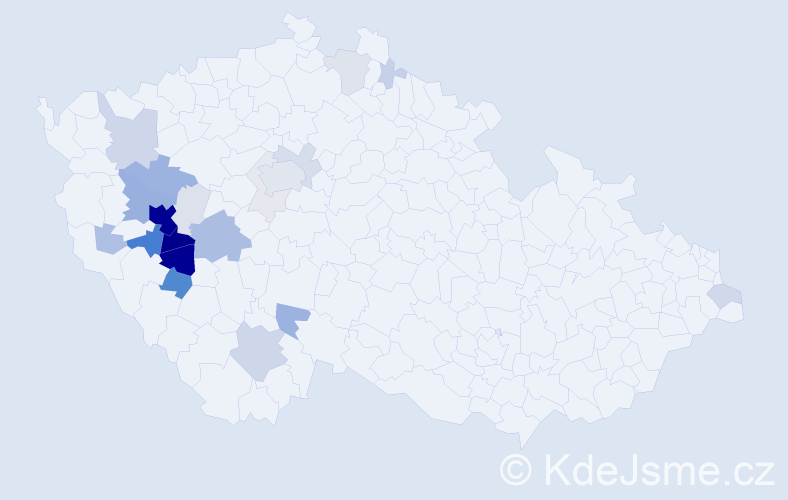 Příjmení: 'Fremrová', počet výskytů 128 v celé ČR