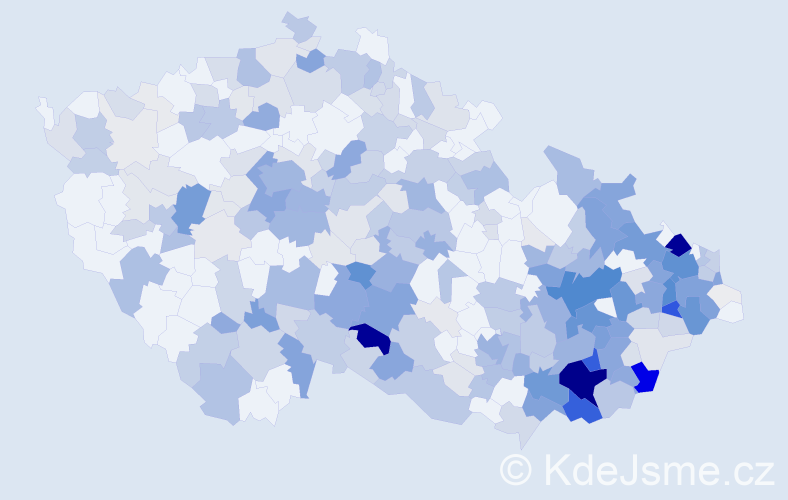Příjmení: 'Tománková', počet výskytů 1596 v celé ČR