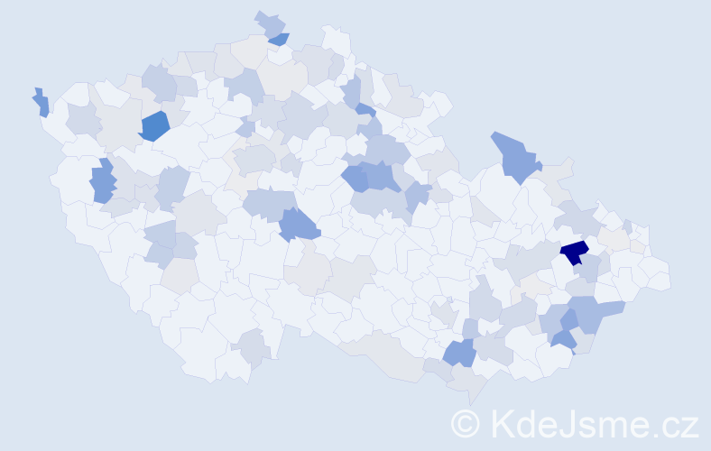 Příjmení: 'Dubec', počet výskytů 306 v celé ČR