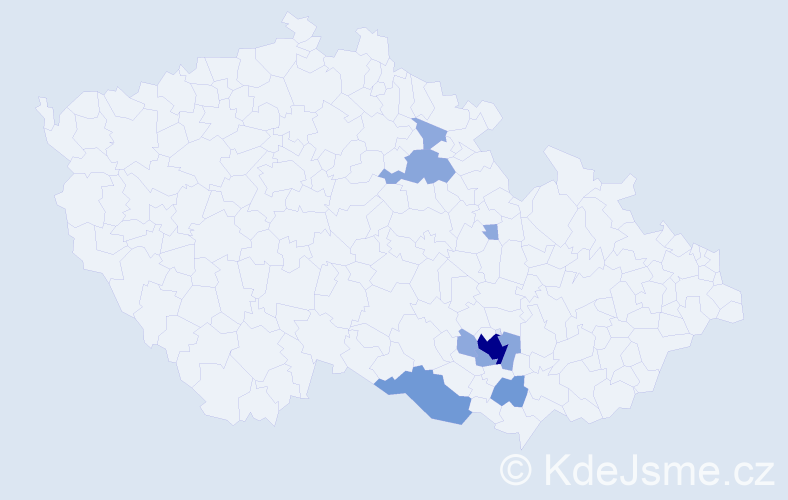 Příjmení: 'Grolig', počet výskytů 22 v celé ČR