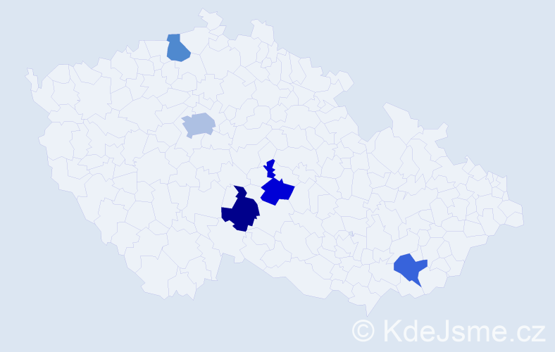 Příjmení: 'Strapec', počet výskytů 6 v celé ČR