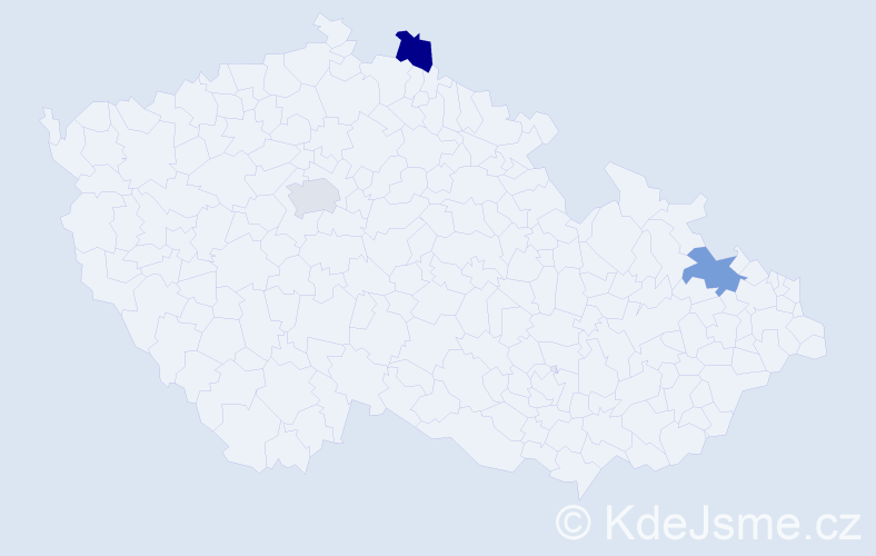 Příjmení: 'Antonyan', počet výskytů 3 v celé ČR