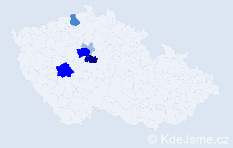 Příjmení: 'Röhrlová', počet výskytů 13 v celé ČR