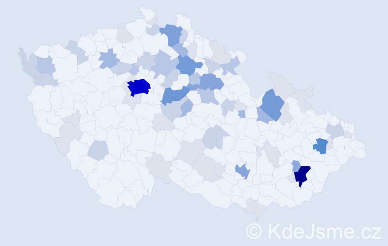 Příjmení: 'Podhajská', počet výskytů 201 v celé ČR
