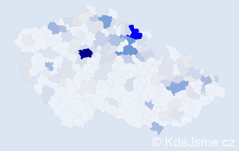 Příjmení: 'Kuhnová', počet výskytů 408 v celé ČR