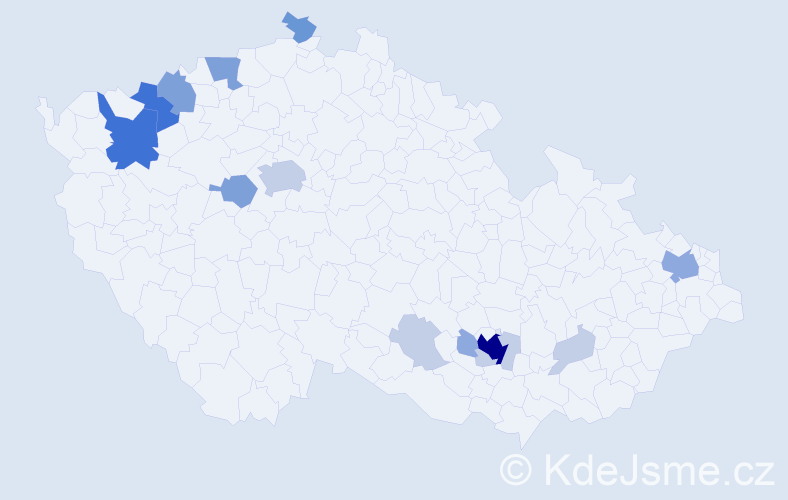 Příjmení: 'Drizi', počet výskytů 44 v celé ČR