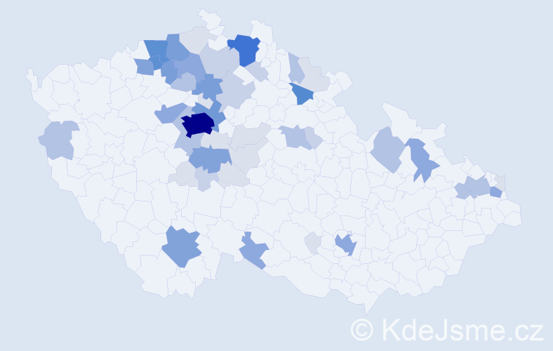 Příjmení: 'Kühnel', počet výskytů 184 v celé ČR